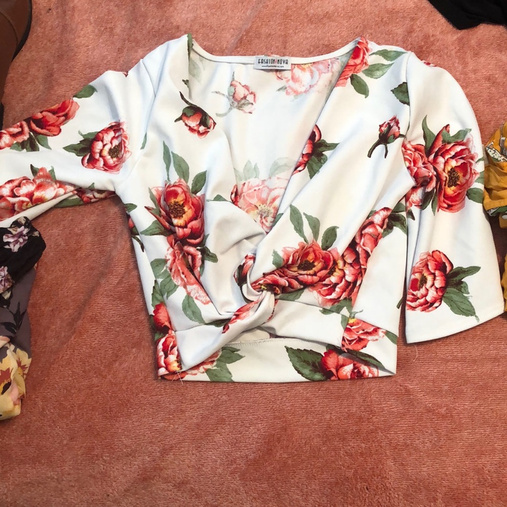 Floral crop top